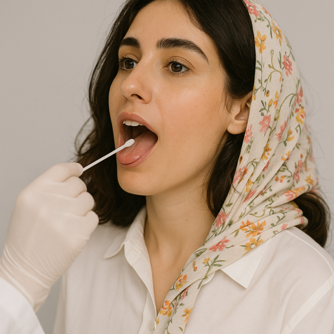 تست hpv در دهان